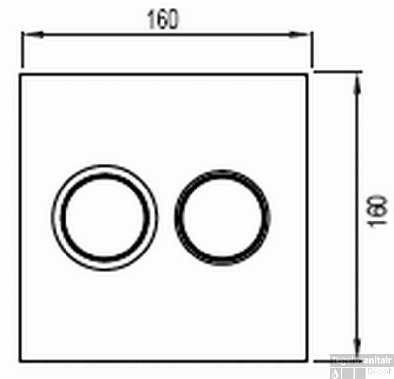 Wisa Luga Luga Aluminium Bedieningsplaat Dualflush Naturel 4 Wisa Luga Luga Aluminium Bedieningsplaat Dualflush Naturel - Afbeelding 2