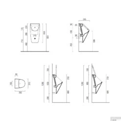 Urinoir Sapho Sand 31x65x34.5 Cm ExtraGlaze Keramiek Wit -Geberiter Meubels Geschaft 909711 urinoir sapho sand 31x65x34.5 cm extraglaze keramiek wit tech