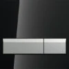 Geberit Sigma 40 Bedieningsplaat Duofresh M/geurafzuigingsset+blokjeshouder Glas Zwart-aluminium