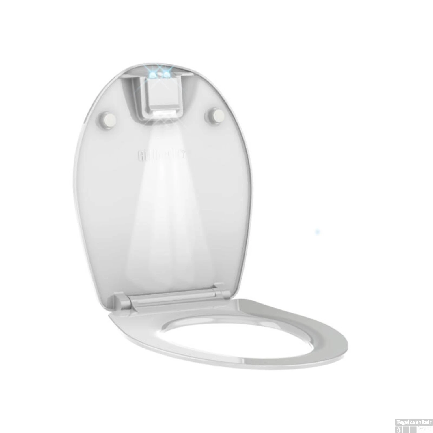 Allibert Toiletzitting Nighty 2 Met Led Verlichting Wit 5 Allibert Toiletzitting Nighty 2 Met Led Verlichting Wit - Afbeelding 3