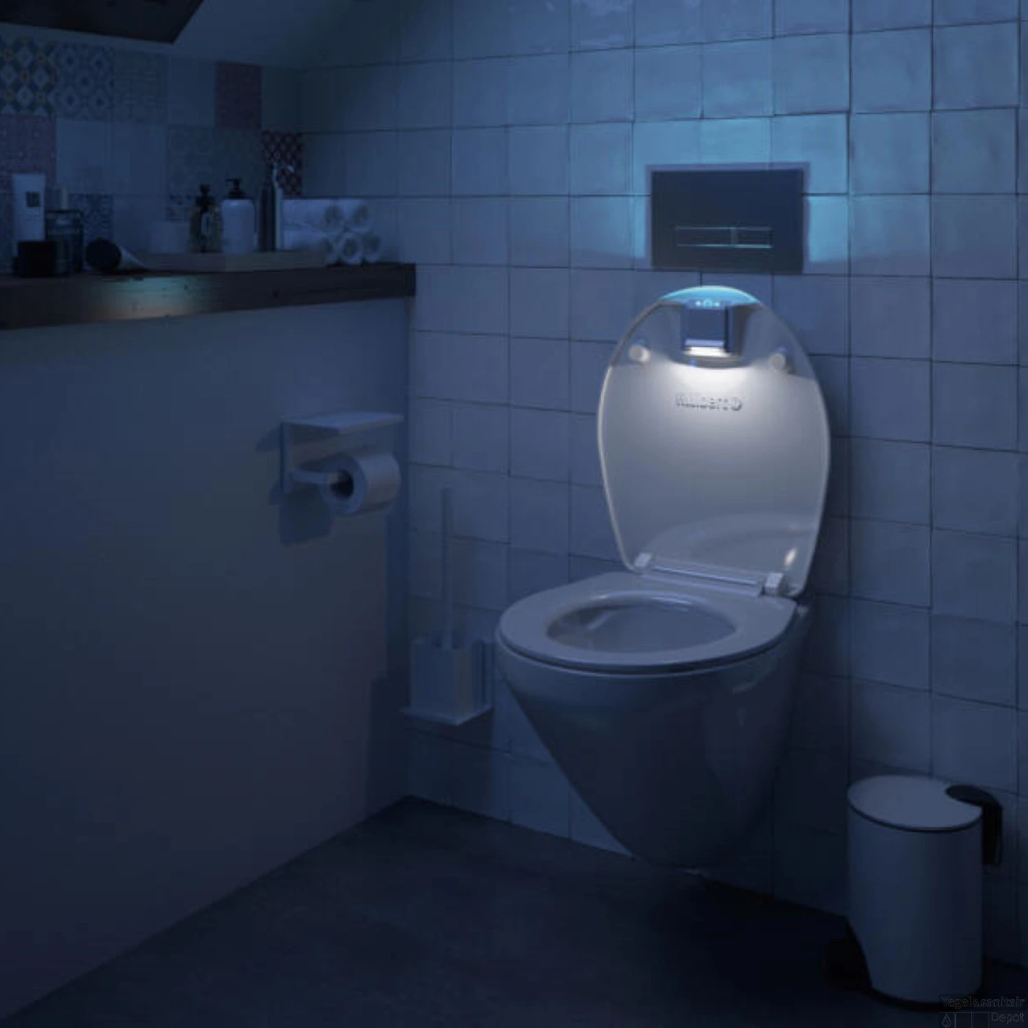 Allibert Toiletzitting Nighty 2 Met Led Verlichting Wit 4 Allibert Toiletzitting Nighty 2 Met Led Verlichting Wit - Afbeelding 2