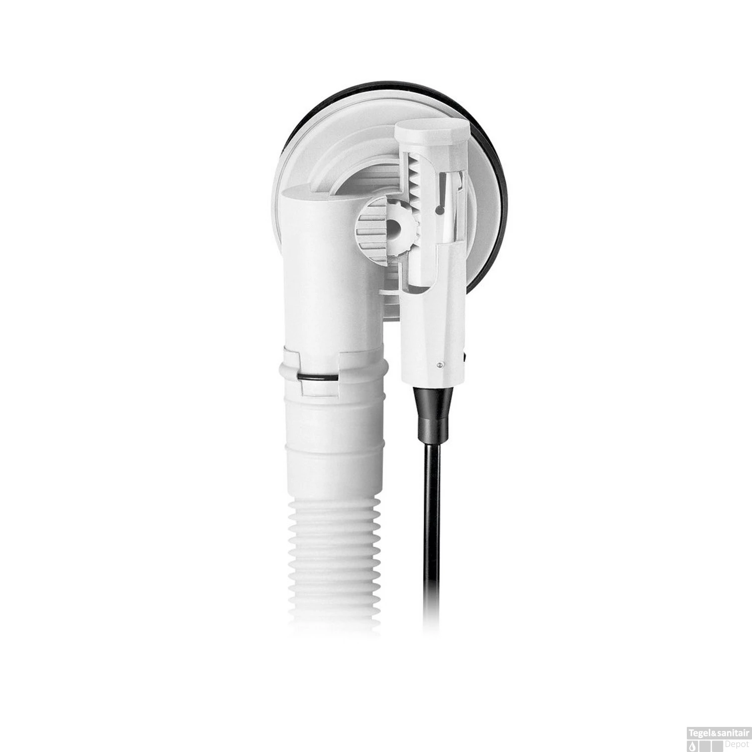 Badafvoercombinatie Polysan Marble Met Waste 775 Mm Plug 72 Mm Wit - Afbeelding 2