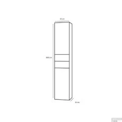 Badkamerkast Wiesbaden Vision Oak 160x35x35 Cm Eiken (Links En Rechts) 7 Badkamerkast Wiesbaden Vision Oak 160x35x35 Cm Eiken (Links En Rechts) -Geberiter Meubels Geschaft badkamerkast wiesbaden vision oak 160x35x35 cm eiken links en rechts tech