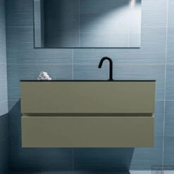 MONDIAZ ADA 100cm Toiletmeubel Army. LEX Wastafel Urban Midden 1 Kraangat -Geberiter Meubels Geschaft badkamermeubel ada army model lex urban front 0019