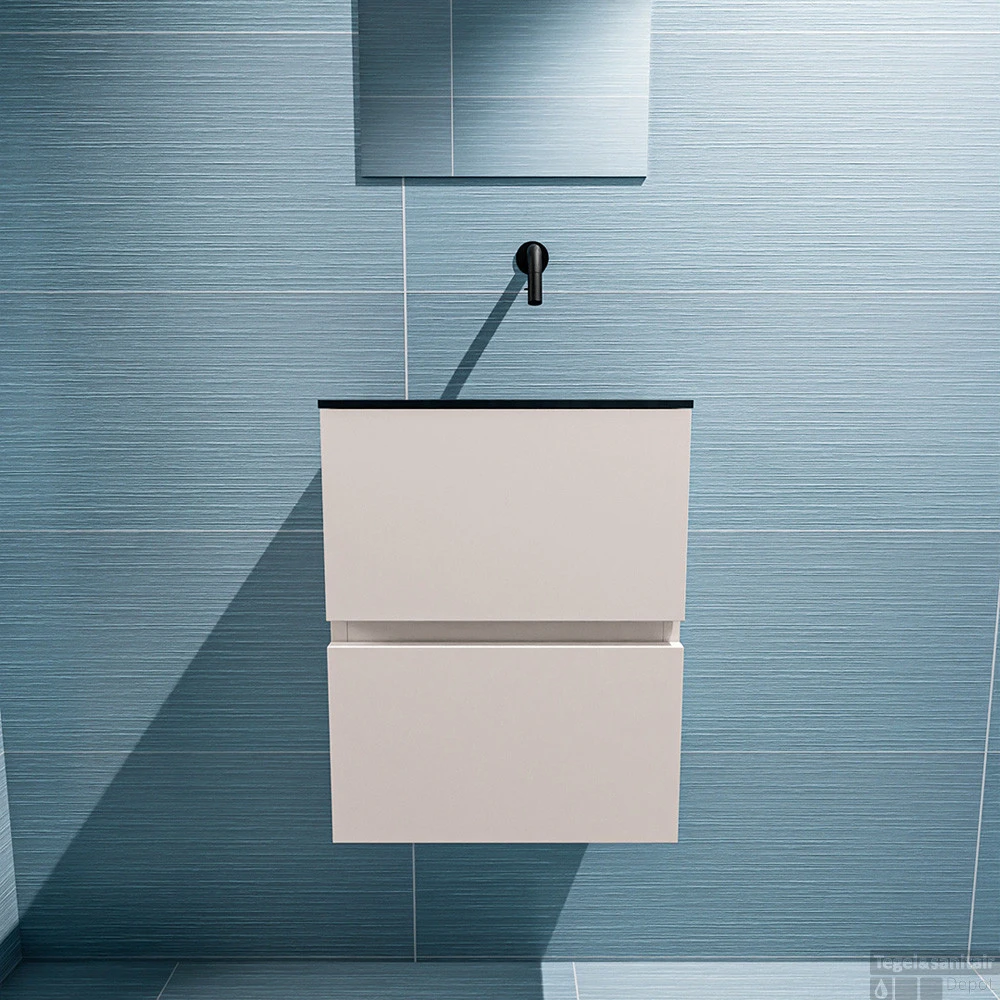 MONDIAZ ADA 40cm Toiletmeubel Linen. LEX Wastafel Urban Rechts Zonder Kraangat 6 MONDIAZ ADA 40cm Toiletmeubel Linen. LEX Wastafel Urban Rechts Zonder Kraangat - Afbeelding 4