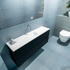 MONDIAZ ADA 120cm Toiletmeubel Urban. LEX Wastafel Talc Midden Zonder Kraangat -Geberiter Meubels Geschaft badkamermeubel ada urban model lex talc top 00026