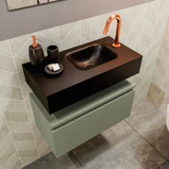 MONDIAZ ANDOR 60cm Toiletmeubel Army. LEX 60cm Wastafel Urban Rechts 1 Kraangat 9 MONDIAZ ANDOR 60cm Toiletmeubel Army. LEX 60cm Wastafel Urban Rechts 1 Kraangat -Geberiter Meubels Geschaft badkamermeubel andor army model lex vrijhangend urban sidetop 0011