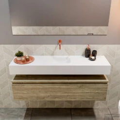 MONDIAZ ANDOR 120cm Toiletmeubel Light Brown Grey. LEX 120cm Wastafel Talc Midden Geen Kraangat 8 MONDIAZ ANDOR 120cm Toiletmeubel Light Brown Grey. LEX 120cm Wastafel Talc Midden Geen Kraangat -Geberiter Meubels Geschaft badkamermeubel andor light brown grey model lex vrijhangend talc front 00034