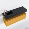 MONDIAZ ANDOR 100cm Toiletmeubel Ocher. LEX 100cm Wastafel Urban Links 1 Kraangat