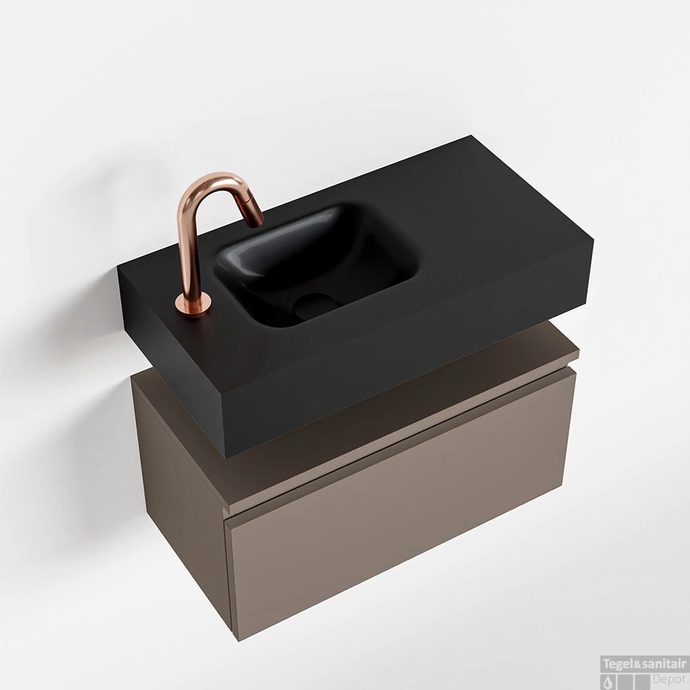 MONDIAZ ANDOR 60cm Toiletmeubel Smoke. LEX 60cm Wastafel Urban Links 1 Kraangat 3 MONDIAZ ANDOR 60cm Toiletmeubel Smoke. LEX 60cm Wastafel Urban Links 1 Kraangat