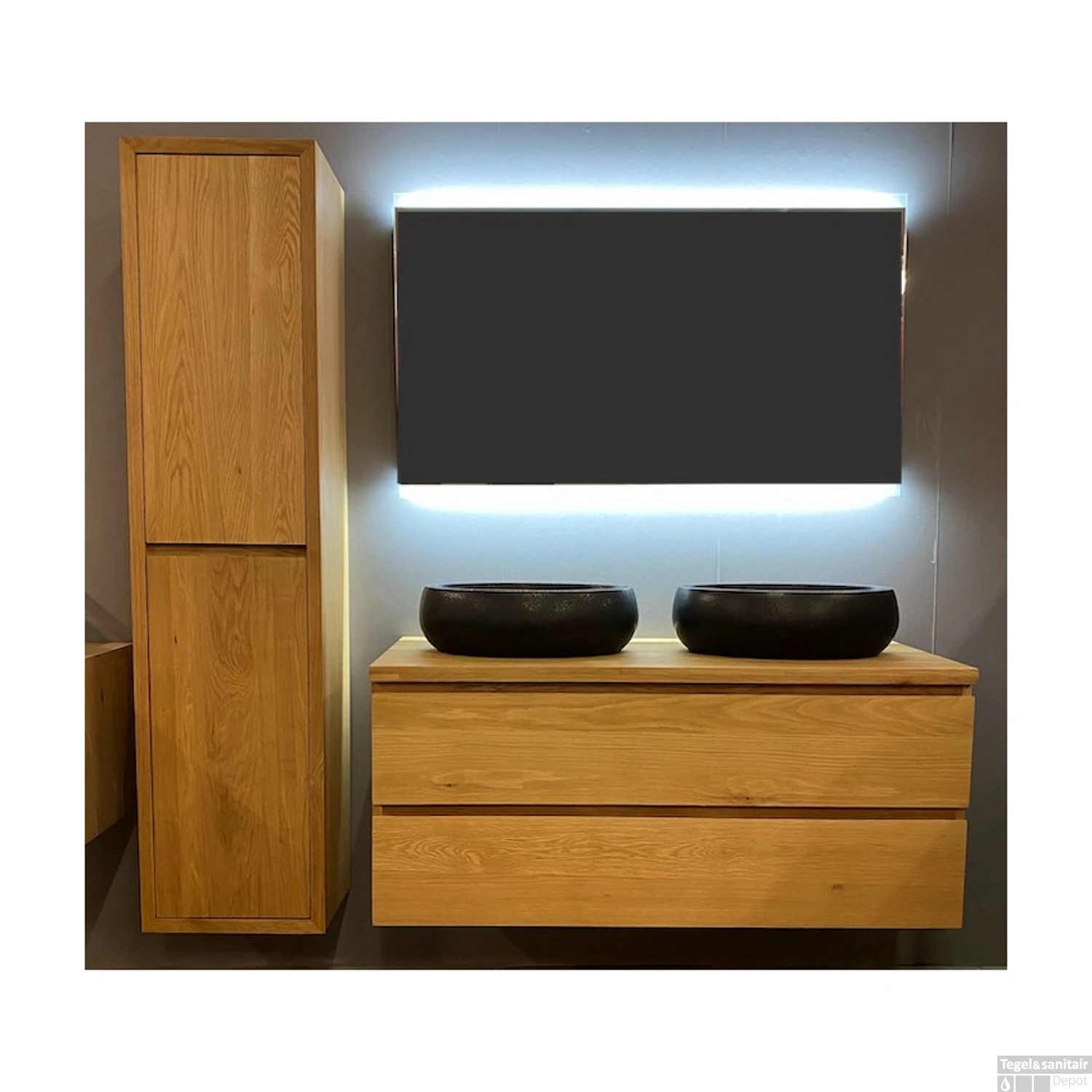 Badkamermeubel Casajoy Toronto 120x50x53cm Naturel Eiken 3 Badkamermeubel Casajoy Toronto 120x50x53cm Naturel Eiken