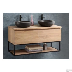 Badkamermeubel Casajoy Vermont 120x46x55cm Eiken -Geberiter Meubels Geschaft badkamermeubel casajoy vermont 120x46x55cm eiken shop