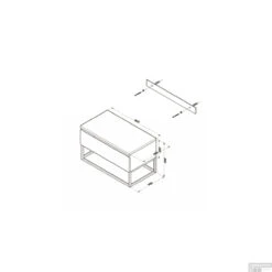 Badkamermeubel Casajoy Vermont 90x46x55cm Eiken -Geberiter Meubels Geschaft badkamermeubel casajoy vermont 90x46x55cm eiken tech