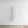 Kolomkast Mondiaz LAGOM 150cm Opbouw Linksdraaiend Mat Wit -Geberiter Meubels Geschaft badkamermeubel met solid surface wastafel model lagom front white 00006