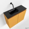 MONDIAZ TURE 60cm Toiletmeubel Ocher. EDEN Wastafel Urban Links Geen Kraangat -Geberiter Meubels Geschaft badkamermeubel ocher model eden urban google 0010