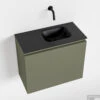 MONDIAZ OLAN 60cm Toiletmeubel Army. LEX Wastafel Urban Rechts Geen Kraangat -Geberiter Meubels Geschaft badkamermeubel olan army model lex urban google 0012