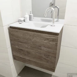 MONDIAZ OLAN 60cm Toiletmeubel Dark Brown. LEX Wastafel Talc Midden 1 Kraangat 10 MONDIAZ OLAN 60cm Toiletmeubel Dark Brown. LEX Wastafel Talc Midden 1 Kraangat -Geberiter Meubels Geschaft badkamermeubel olan dark brown model lex talc mid 00007