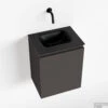 MONDIAZ OLAN 40cm Toiletmeubel Dark Grey. LEX Wastafel Urban Midden Geen Kraangat -Geberiter Meubels Geschaft badkamermeubel olan dark grey model lex urban google 0002