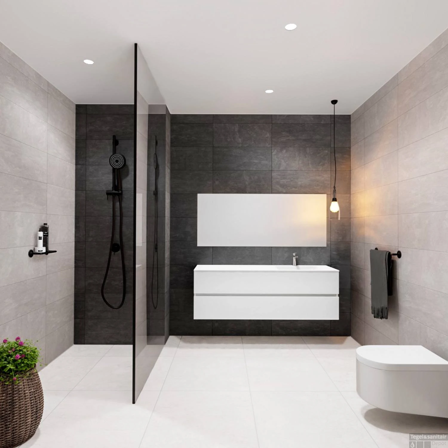 Badkamermeubel Solid Surface BWS Oslo 150x46 Cm Rechts Mat Wit (met 1 Kraangat) - Afbeelding 5