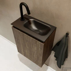 MONDIAZ TURE 40cm Toiletmeubel Dark Brown. EDEN Wastafel Urban Rechts 1 Kraangat 9 MONDIAZ TURE 40cm Toiletmeubel Dark Brown. EDEN Wastafel Urban Rechts 1 Kraangat -Geberiter Meubels Geschaft badkamermeubel ture dark brown model eden urban sidetop 00003