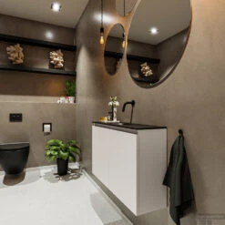 MONDIAZ TURE 80cm Toiletmeubel Linen. EDEN Wastafel Urban Midden Geen Kraangat 8 MONDIAZ TURE 80cm Toiletmeubel Linen. EDEN Wastafel Urban Midden Geen Kraangat -Geberiter Meubels Geschaft badkamermeubel ture linen model eden urban side 0014