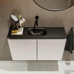 MONDIAZ TURE 80cm Toiletmeubel Linen. EDEN Wastafel Urban Midden Geen Kraangat 10 MONDIAZ TURE 80cm Toiletmeubel Linen. EDEN Wastafel Urban Midden Geen Kraangat -Geberiter Meubels Geschaft badkamermeubel ture linen model eden urban top 0014