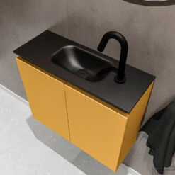 MONDIAZ TURE 60cm Toiletmeubel Ocher. EDEN Wastafel Urban Midden 1 Kraangat -Geberiter Meubels Geschaft badkamermeubel ture ocher model eden urban sidetop 0007