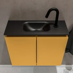 MONDIAZ TURE 60cm Toiletmeubel Ocher. EDEN Wastafel Urban Midden 1 Kraangat -Geberiter Meubels Geschaft badkamermeubel ture ocher model eden urban top 0007
