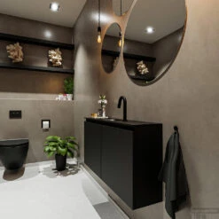 MONDIAZ TURE 100cm Toiletmeubel Urban. EDEN Wastafel Urban Midden 1 Kraangat -Geberiter Meubels Geschaft badkamermeubel ture urban model eden urban side 00019