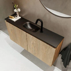 MONDIAZ TURE 100cm Toiletmeubel Washed Oak. EDEN Wastafel Urban Midden 1 Kraangat 9 MONDIAZ TURE 100cm Toiletmeubel Washed Oak. EDEN Wastafel Urban Midden 1 Kraangat -Geberiter Meubels Geschaft badkamermeubel ture washedoak model eden urban sidetop 00019