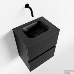 MONDIAZ ADA 40cm Toiletmeubel Urban. LEX Wastafel Urban Midden Zonder Kraangat