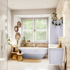 MONDIAZ VICA 110cm Badmeubel Onderkast Cale 2 Lades. Wastafel MOON Midden 1 Kraangat, Kleur Talc. -Geberiter Meubels Geschaft badkamermeubel vica cale moon talc set3 0016