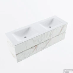 MONDIAZ VICA 140cm Badmeubel Onderkast Carrara 4 Lades. Wastafel CLOUD Dubbel 2 Kraangaten, Kleur Talc. 12 MONDIAZ VICA 140cm Badmeubel Onderkast Carrara 4 Lades. Wastafel CLOUD Dubbel 2 Kraangaten, Kleur Talc. -Geberiter Meubels Geschaft badkamermeubel vica carrara cloud talc google2 0068