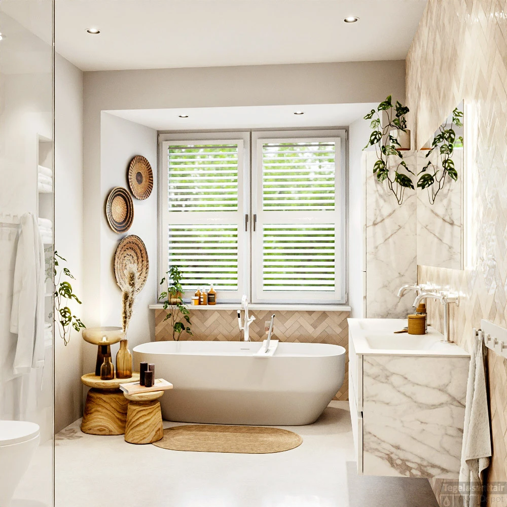 MONDIAZ VICA 140cm Badmeubel Onderkast Carrara 4 Lades. Wastafel CLOUD Dubbel 2 Kraangaten, Kleur Talc. 8 MONDIAZ VICA 140cm Badmeubel Onderkast Carrara 4 Lades. Wastafel CLOUD Dubbel 2 Kraangaten, Kleur Talc. - Afbeelding 6