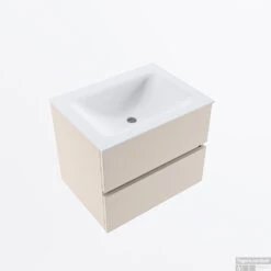 MONDIAZ VICA 60cm Badmeubel Onderkast Linen 2 Lades. Wastafel CLOUD Midden Zonder Kraangat, Kleur Talc. 12 MONDIAZ VICA 60cm Badmeubel Onderkast Linen 2 Lades. Wastafel CLOUD Midden Zonder Kraangat, Kleur Talc. -Geberiter Meubels Geschaft badkamermeubel vica linen cloud talc google2 0003