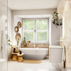 MONDIAZ VICA 60cm Badmeubel Onderkast Linen 2 Lades. Wastafel CLOUD Midden Zonder Kraangat, Kleur Talc. 14 MONDIAZ VICA 60cm Badmeubel Onderkast Linen 2 Lades. Wastafel CLOUD Midden Zonder Kraangat, Kleur Talc. -Geberiter Meubels Geschaft badkamermeubel vica linen cloud talc set3 0003