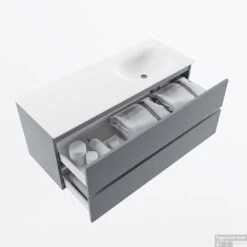 MONDIAZ VICA 120cm Badmeubel Onderkast Plata 2 Lades. Wastafel MOON Rechts 1 Kraangat, Kleur Talc. 10 MONDIAZ VICA 120cm Badmeubel Onderkast Plata 2 Lades. Wastafel MOON Rechts 1 Kraangat, Kleur Talc. -Geberiter Meubels Geschaft badkamermeubel vica plata moon talc google3 0024