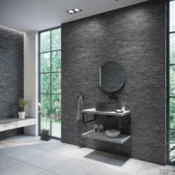 Badkamermeubelset BWS Eiken Massief Hout Bovenblad Met Boomschors 100 Cm Wit -Geberiter Meubels Geschaft badkamermeubelset bws eiken massief hout bovenblad met boomschors 90 cm wit 2 1