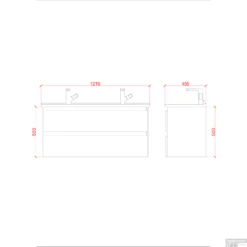 Badkamermeubelset Boss & Wessing Sally 120 Cm Twee Soft-Close Lades Eiken -Geberiter Meubels Geschaft badkamermeubelset creavit sally 120 cm twee soft close lades eiken tech