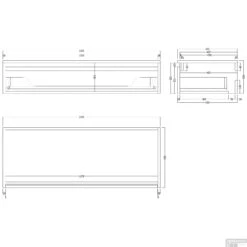 Badkamermeubelset Gliss Design Calypso 120 Cm Zwart Eiken -Geberiter Meubels Geschaft badkamermeubelset gliss design calypso 120 cm zwart eiken tech2 3