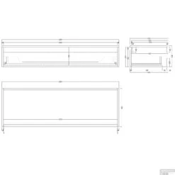 Badkamermeubelset Gliss Design Calypso 140 Cm Mat Zwart -Geberiter Meubels Geschaft badkamermeubelset gliss design calypso 140 cm mat zwart tech2 4