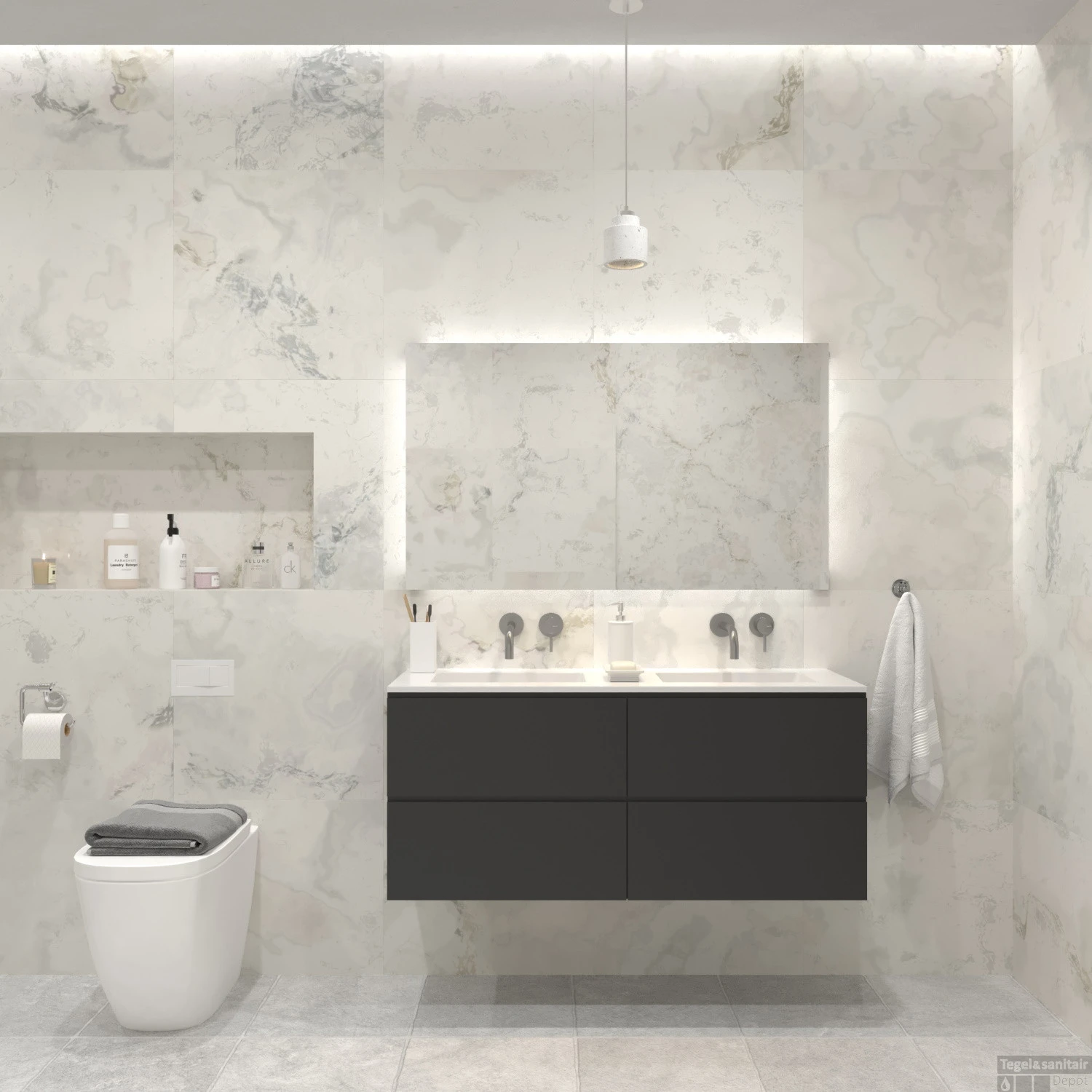 Badkamermeubelset Gliss Hermes 120 Cm Mat Zwart 3 Badkamermeubelset Gliss Hermes 120 Cm Mat Zwart