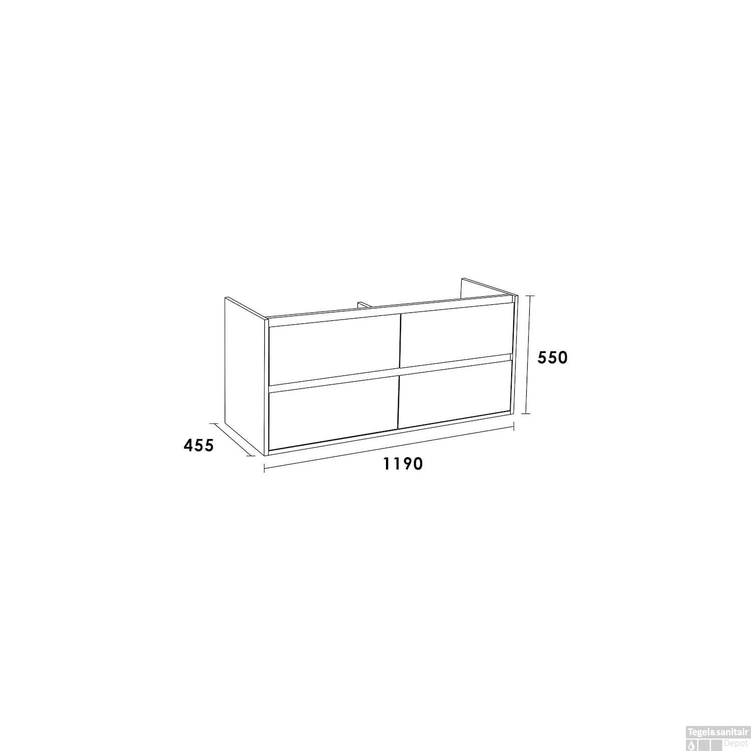 Badkamermeubelset New Future 120-4 Hoogglans Grijs 6 Badkamermeubelset New Future 120-4 Hoogglans Grijs - Afbeelding 4