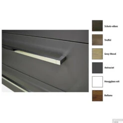 Badkamermeubelset Sanicare Q1 2 Soft Close Lades Antraciet Met Spiegel 121x46 Cm -Geberiter Meubels Geschaft badkamermeubelset sanicare q1 2 soft close lades antraciet 121x46 cm detail1 1