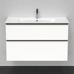 Badmeubel Duravit D-Neo Wand 101x46.2x62.5 Cm Mat Wit -Geberiter Meubels Geschaft badmeubel duravit d neo wand 1010x462x625 mm mat wit 4