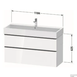 Badmeubel Duravit D-Neo Wand 118.4x44.2x62.5 Cm Mat Betongrijs -Geberiter Meubels Geschaft badmeubel duravit d neo wand 1184x442x625 mm mat betongrijs tech