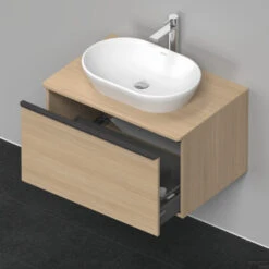 Badmeubel Duravit D-Neo Wand 80x55x45.9 Cm Mat Natuur Eiken -Geberiter Meubels Geschaft badmeubel duravit d neo wand 800x550x459 mm mat natuur eiken 5
