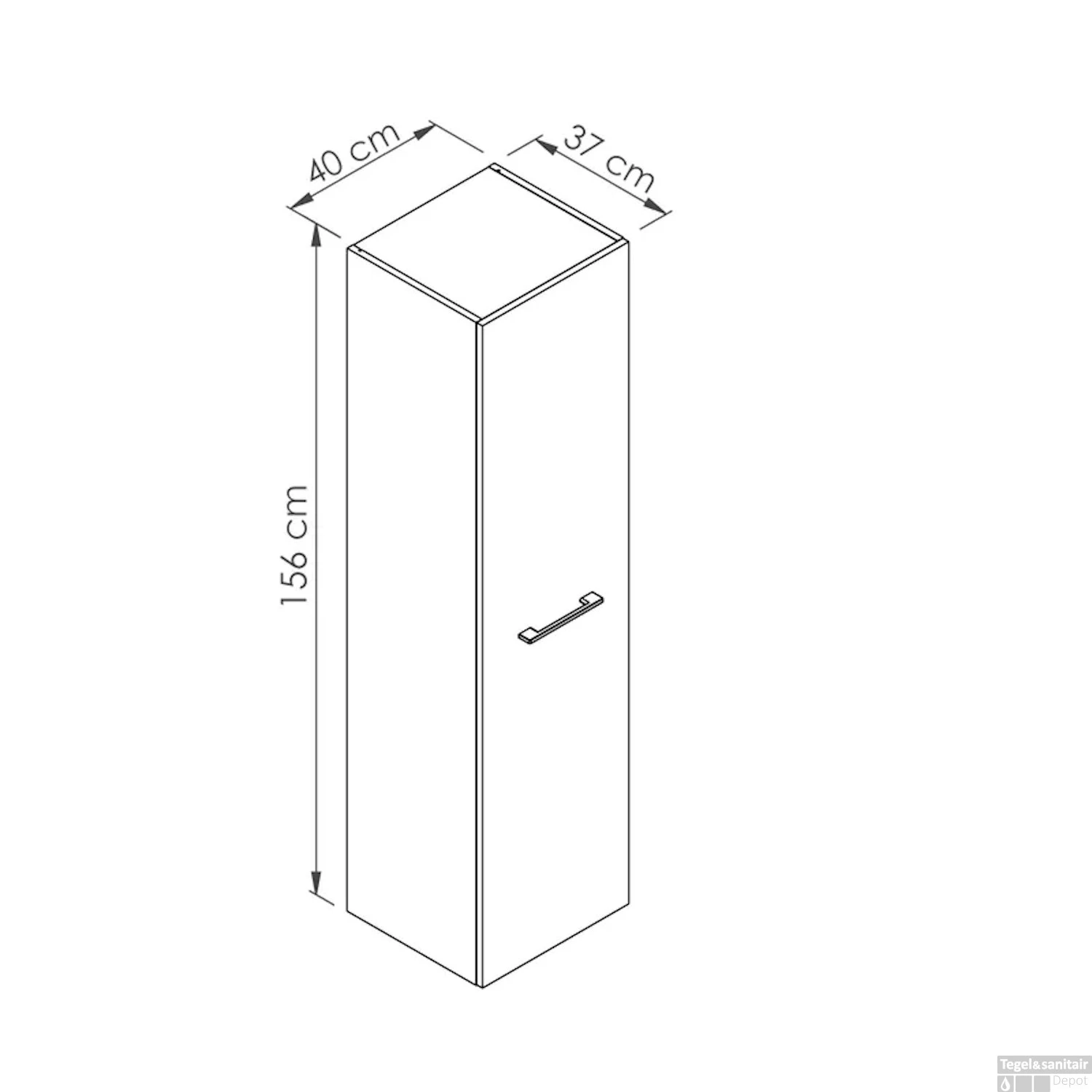 Badmeubelkast Allibert Nano 40 Cm Chene Halifax 4 Badmeubelkast Allibert Nano 40 Cm Chene Halifax - Afbeelding 2