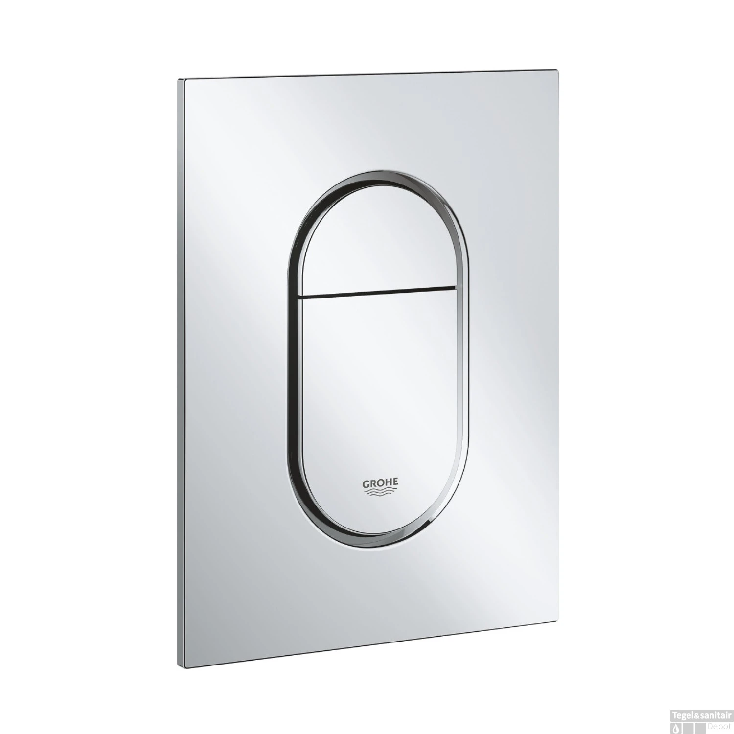 Bedieningsplaat Grohe Arena Cosmopolitan S WC DF 13x17,2cm Chroom