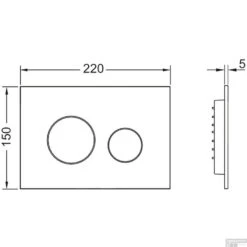 Bedieningsplaat TECE Loop Met Duospoeltechniek Wit Met Glanzend Chromen Toetsen -Geberiter Meubels Geschaft bedieningsplaat tece loop met duospoeltechniek wit met glanzend chromen toetsen tech